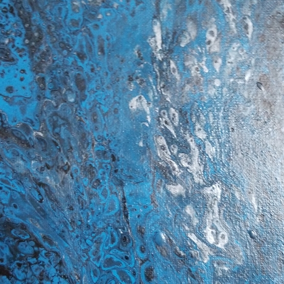 12"x16" Handmade Paint Pour - Picture 2 of 7